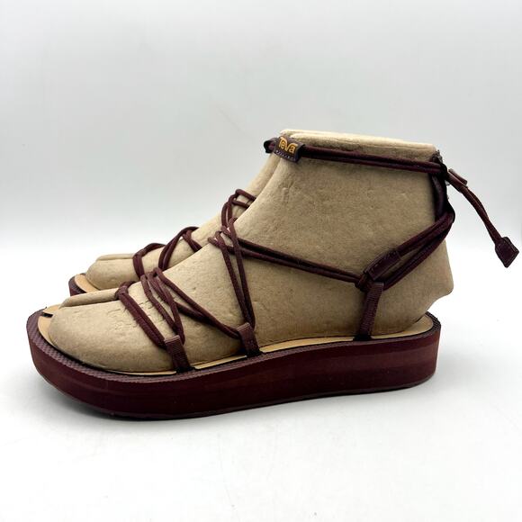 Teva Women’s Midform Infinity Gladiator Sandals Size 9 Red Platform NIB - Picture 3 of 11